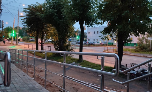 Ограждение крыльца из нержавеющей стали